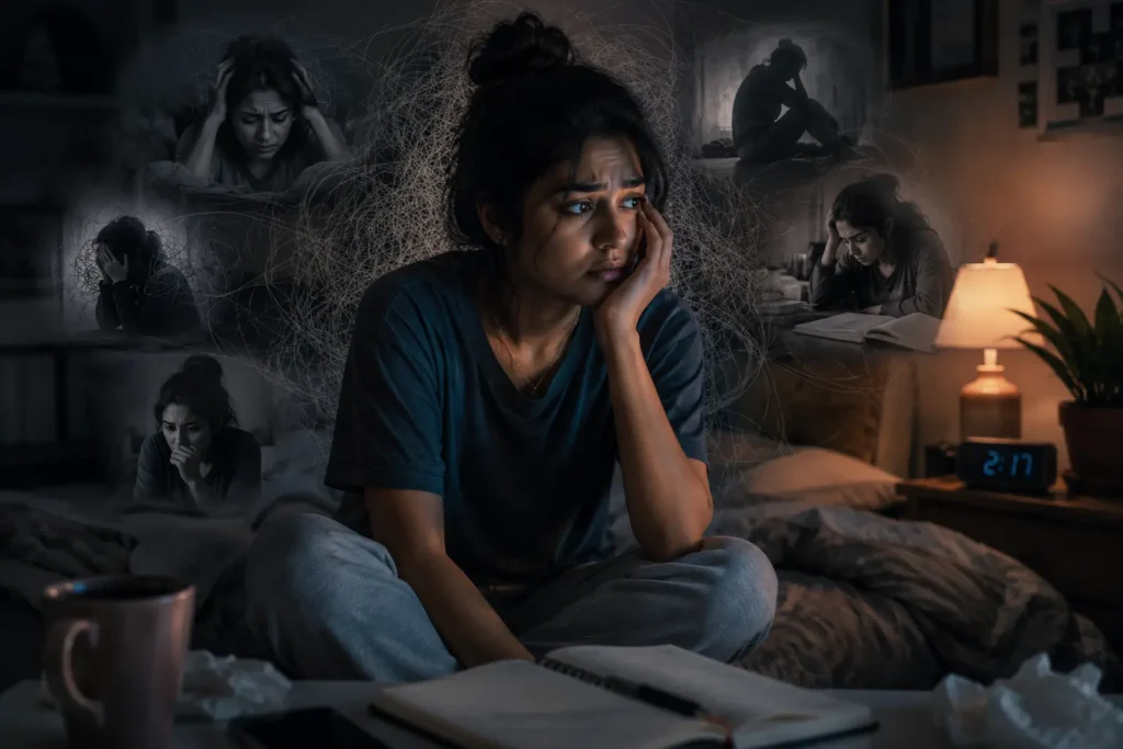 anxiety and overthinking.